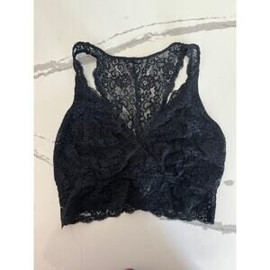 Soma Lace‎ Bralette Black Bra Lingerie Size Medium Stretchy